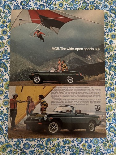 Vintage 1976 mgb sports car - mgb,