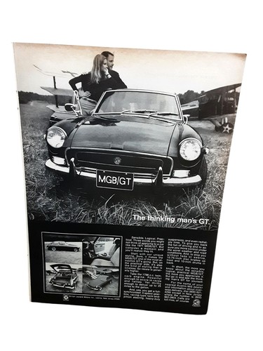 Vintage mgb print - mg, ad