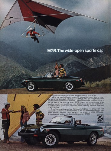 1976 mgb wide open sports - mgb:,
