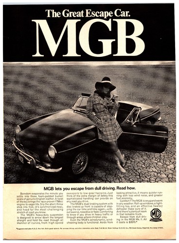 Vintage 1968 mgb mkii car - mgb,