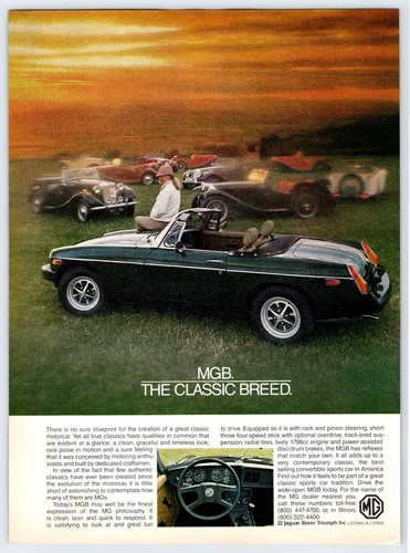 1980 the classic breed mgb - the, car
