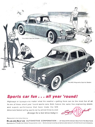 1957 sports car genuine - mg,