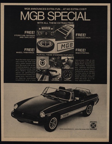 1977 mgb special - 1977, convertible