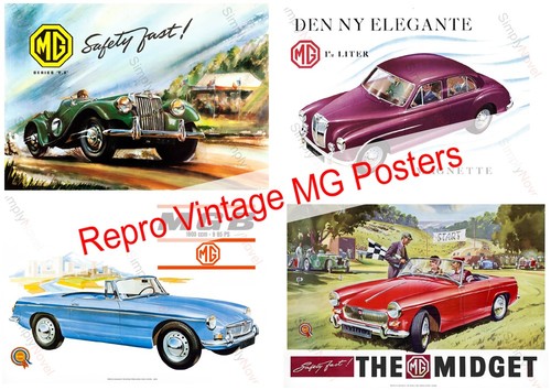 Repro vintage midget - mg, t.f.