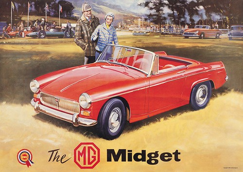 Midget classic car - mg,