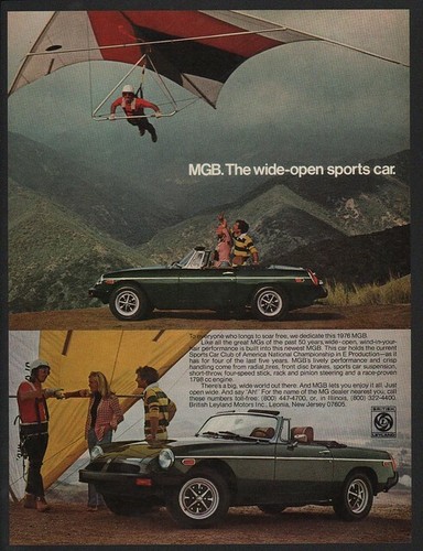 1976 mgb convertible car - mgb,