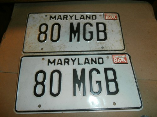 Pair vintage 1986 automobile - pair,