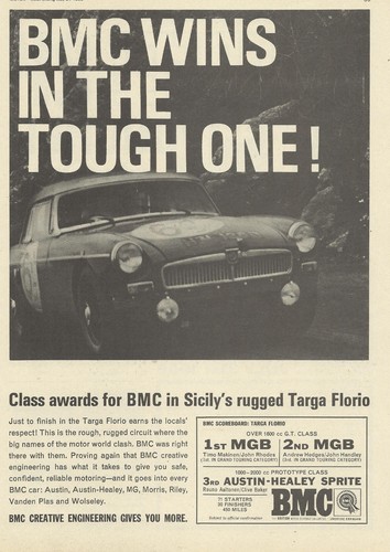Mgb bmc rally win - mgb,