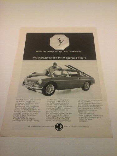 Vtg 1966 car print - vtg, ad