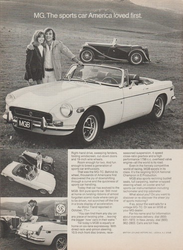 1972 mgb vintage tc - mgb,