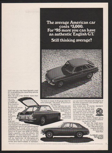 1967 mgb hatchback - 1967,