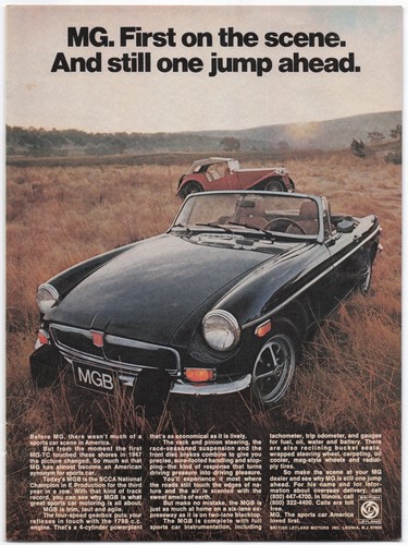 Mgb automobile 1970s - mg, ad