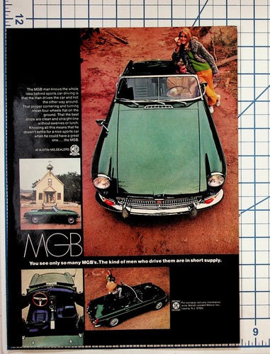 Vintage 1960s mgb sports car - vintage,