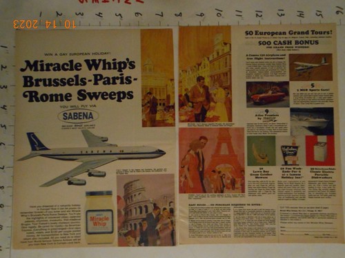 1965 sabena airlines - airlines, vintage