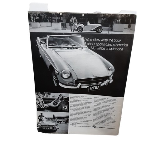 1972 mgb car original print - 1972,