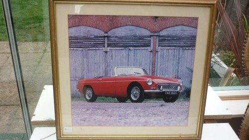 Framed print vintage - print, of