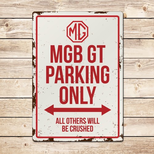 Mgb parking sign - gt, sign,