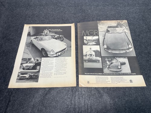 Mgb car vintage magazine - mg, ad