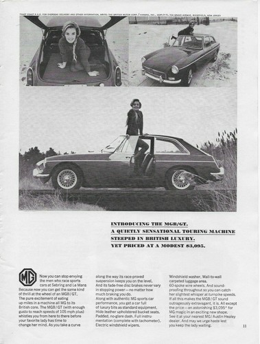 1966 mgb touring machine - mgb/gt,