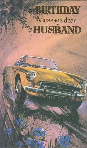 Husband happy birthday - happy, vintage