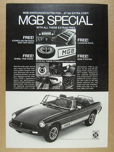 1977 mgb special free - 1977,