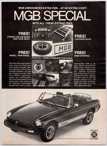 1977 mgb british leyland - british,