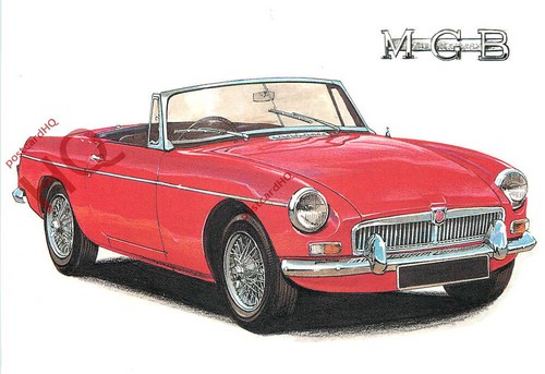 Picture postcard vintage car - postcard>,