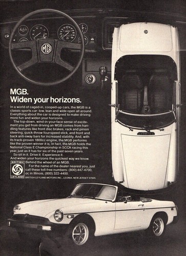Vtg 1970s mgb midget - mg,