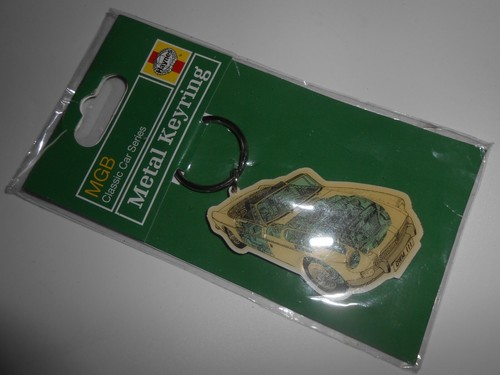 Mgb metal keyring - mgb, mg