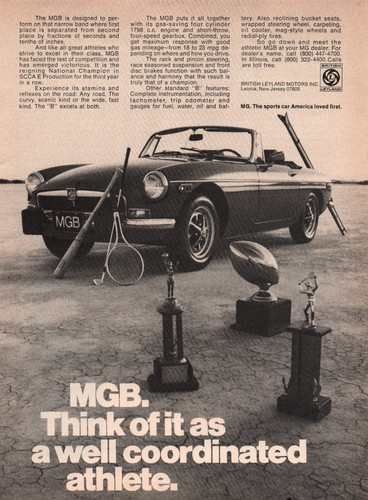 Sporty british leyland mgb - sporty,