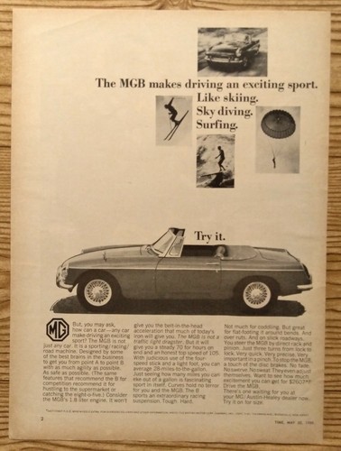 1966 mgb convertible sportscar - convertible,