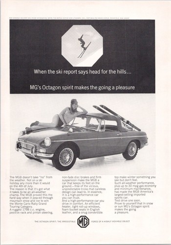 Mgb vintage print 1966 - mgb,