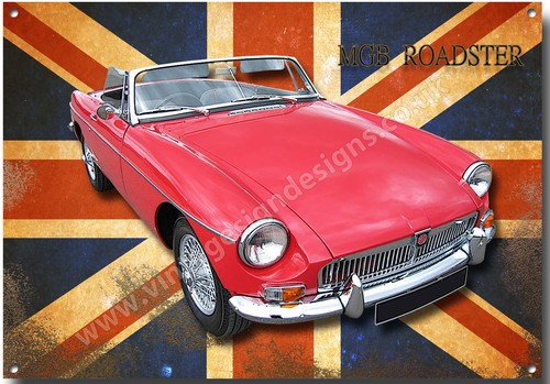 Mgb roadster metal - mgb, sign.high