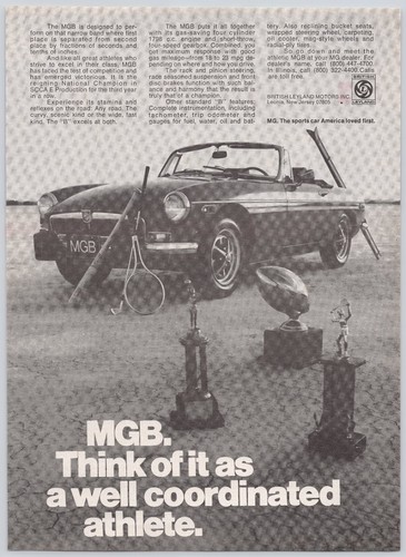 British leyland mgb print - print, ad