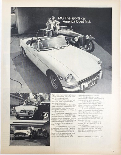Mgb vintage 1972 sports - vintage, ad